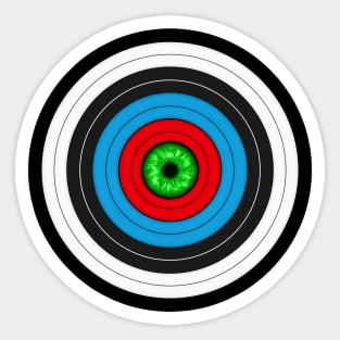 Eye on the Target Sticker